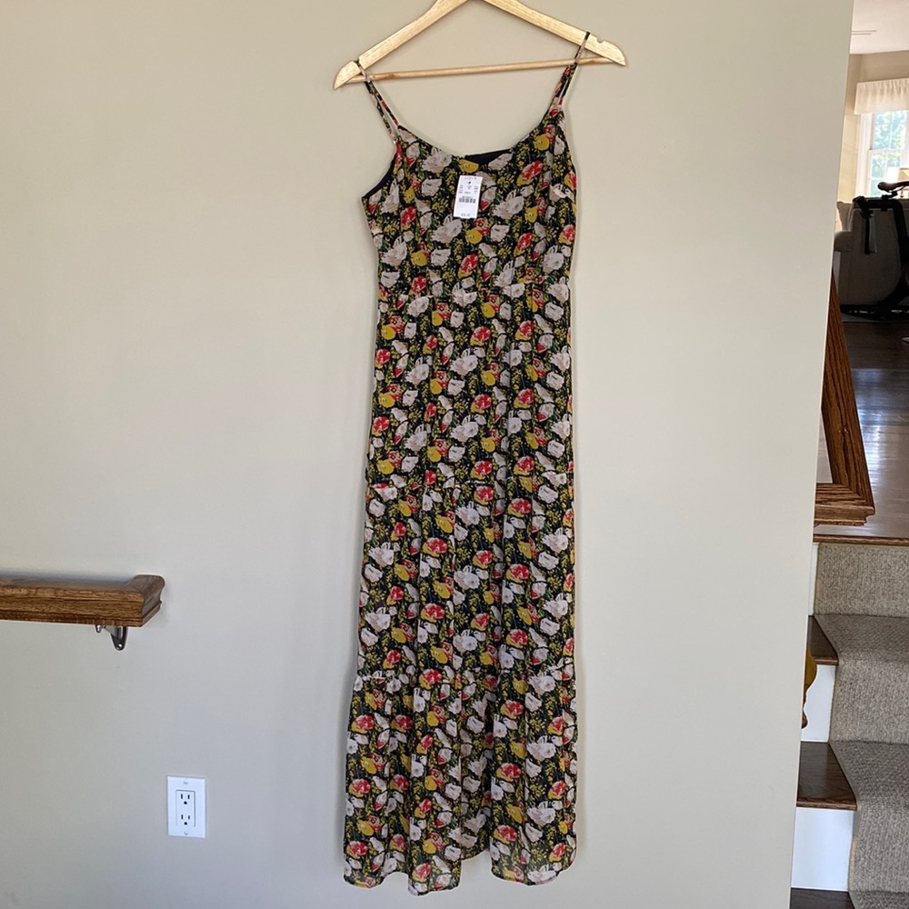 JCrew Floral Midi Dress